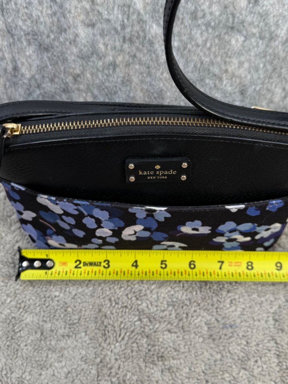 Kate Spade Floral Millie Grove Crossbody Purse Bag Leather - Picture 4 of 15